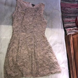 Zip back pink dress. Worn once.